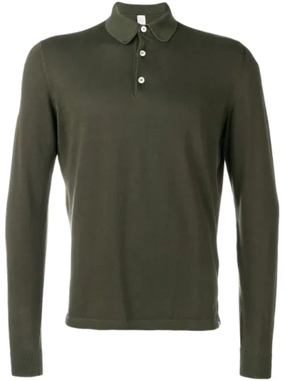 Shop Eleventy Classic Polo Shirt In Green