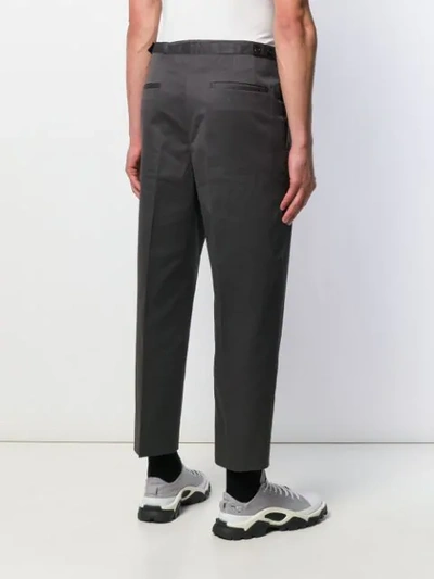 JIL SANDER CROPPED TROUSERS - 灰色