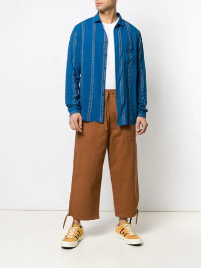 YMC WIDE-LEG TROUSERS - 棕色