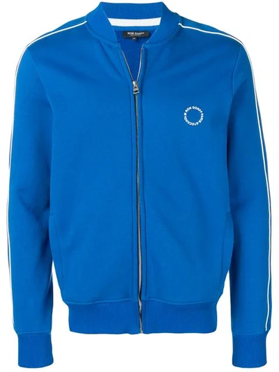 Shop Ron Dorff Zipped Track Jacket In Blue