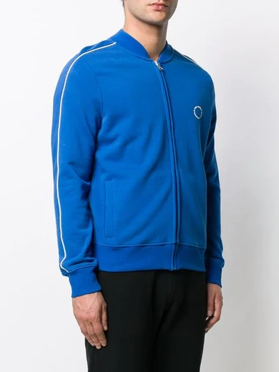 Shop Ron Dorff Zipped Track Jacket In Blue