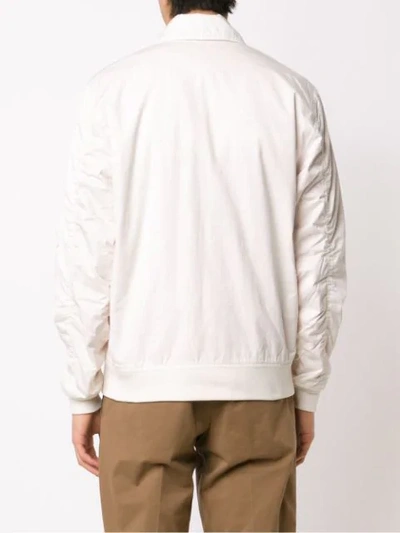 321 Zipped Flight Jacket In White