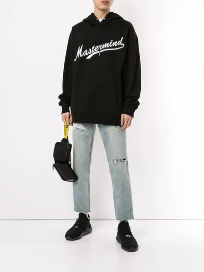 Shop Mastermind Japan Skull Sweatshirt Hoodie In Black