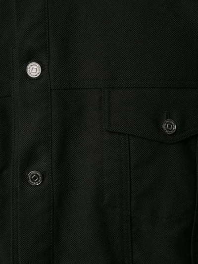 Shop Wooyoungmi Buttoned Trucker Jacket In Black