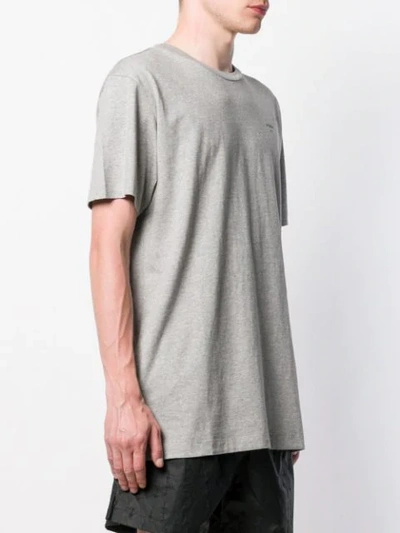 Shop Off-white Logo Printed T-shirt In Grey