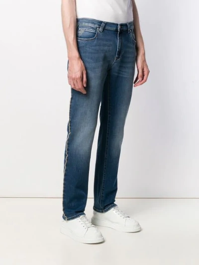 VERSACE COLLECTION CLASSIC STRAIGHT-LEG JEANS - 蓝色