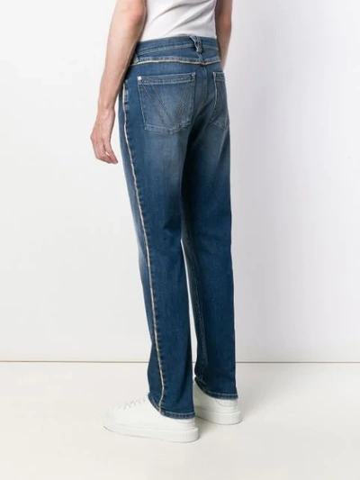 VERSACE COLLECTION CLASSIC STRAIGHT-LEG JEANS - 蓝色