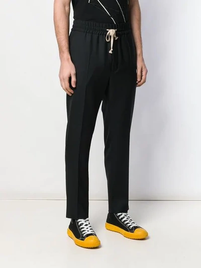 Shop Vivienne Westwood Smart Tapered Trousers In Black