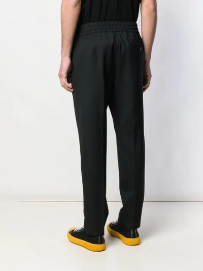 Shop Vivienne Westwood Smart Tapered Trousers In Black