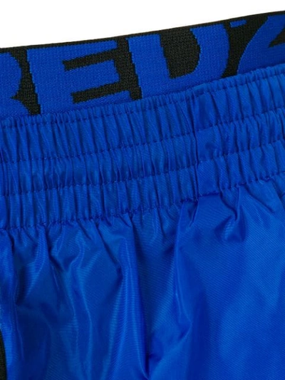 Shop Dsquared2 Logo Band Swim Shorts In Blue
