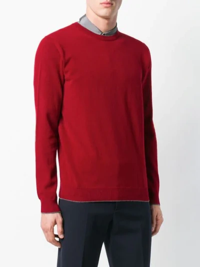 Shop Altea Crew Neck Sweater In Red