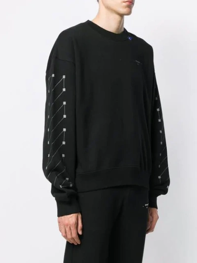 Shop Off-white Diagonal Sweatshirt In Black