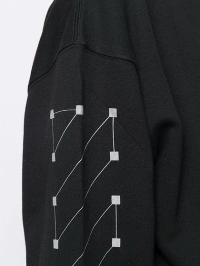Off-white Diag Backbone Over Sweatshirt In Black