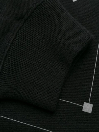 Off-white Diag Backbone Over Sweatshirt In Black