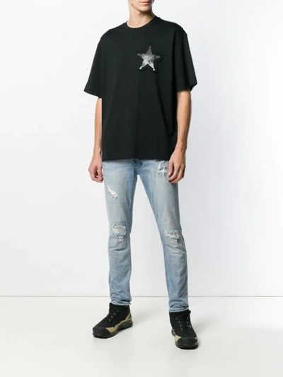 Shop Diesel Black Gold Star T In Black