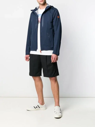 SAVE THE DUCK HOODED LIGHTWEIGHT JACKET - 蓝色