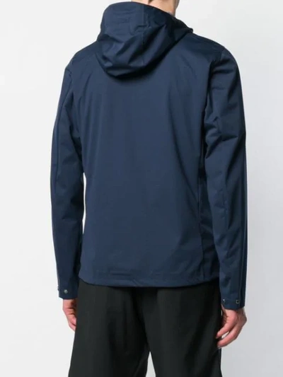 Shop Save The Duck Hooded Lightweight Jacket In Blue