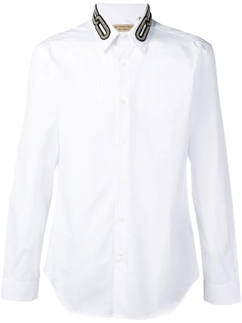 Burberry Hemd Mit Kettenkragen Weiss In White Modesens