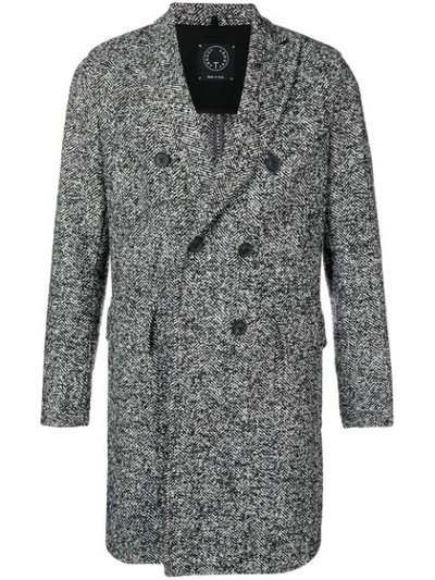 Shop T-jacket Perfectly Fitted Coat In Black