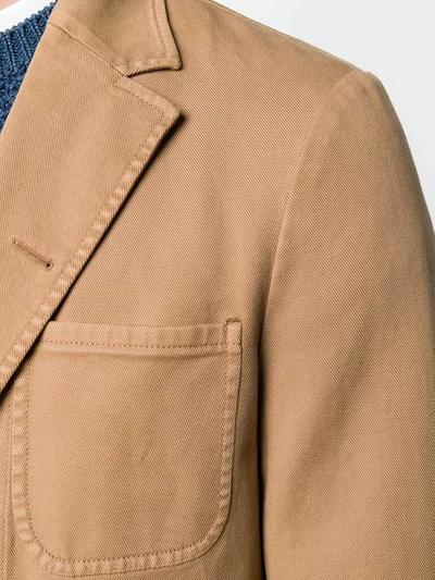 Boglioli Classic Fitted Blazer In Brown