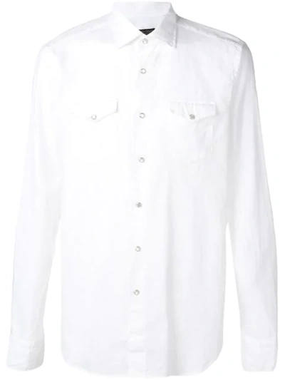 Shop Dell'oglio Relaxed Fit Shirt In White