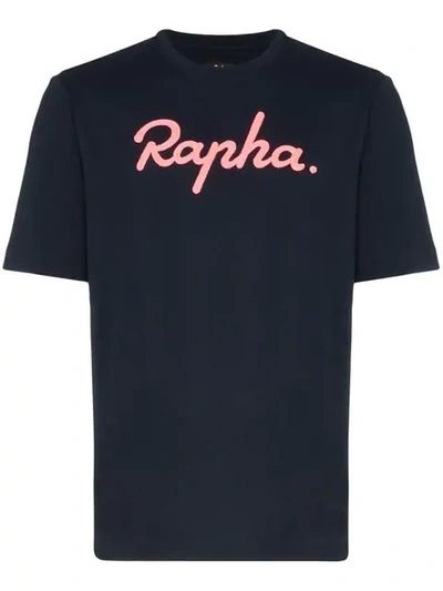 Shop Rapha Logo Printed T-shirt In Blue