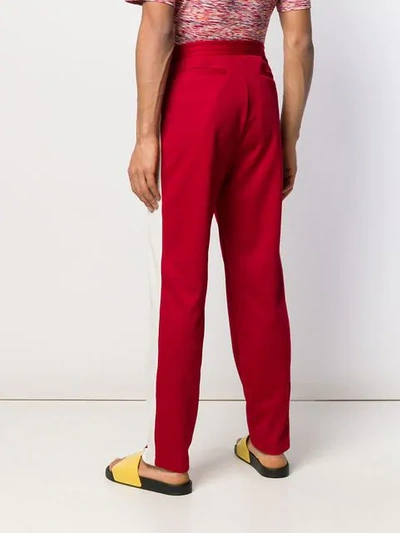 Shop Ambush Side-stripe Track Pants In Red