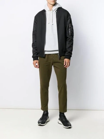 Shop Dsquared2 Tapered Trousers In Green