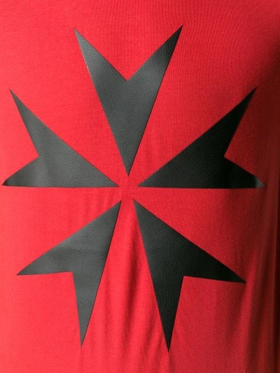 Shop Neil Barrett Printed Star T-shirt - Red