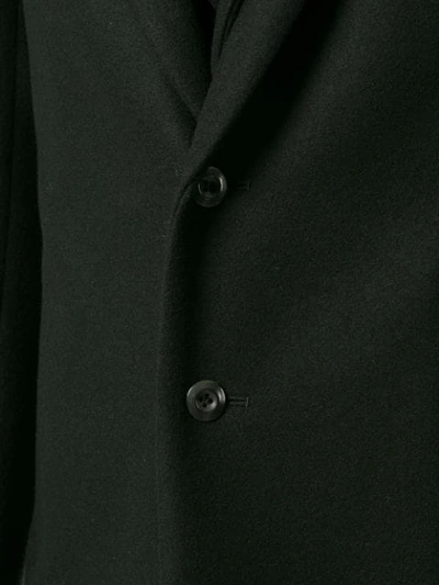 Shop Kazuyuki Kumagai Classic Coat With Hood - Black