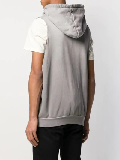 Shop Maison Margiela Logo In 857 Grey