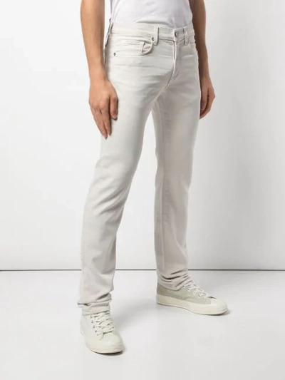 Shop J Brand Kane Slim Fit Trousers In White