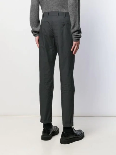 Shop Prada Tailored Trousers In Grey