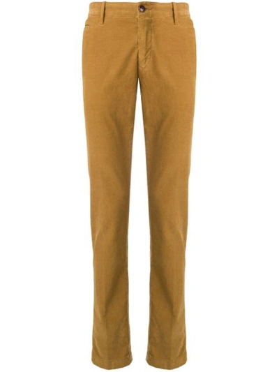 Shop Jacob Cohen Bobby Trousers In Yellow