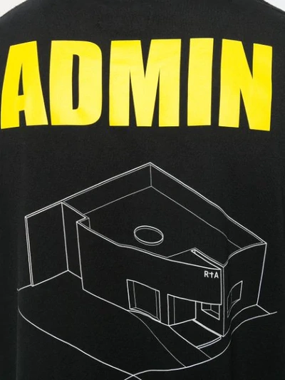 Shop Rta Admin Logo T-shirt In Black