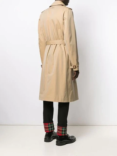 Shop Alexander Mcqueen Hybrid Trench Coat In Neutrals