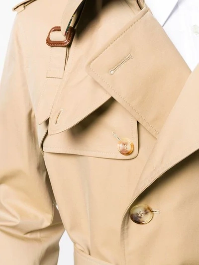 ALEXANDER MCQUEEN HYBRID TRENCH COAT - 大地色