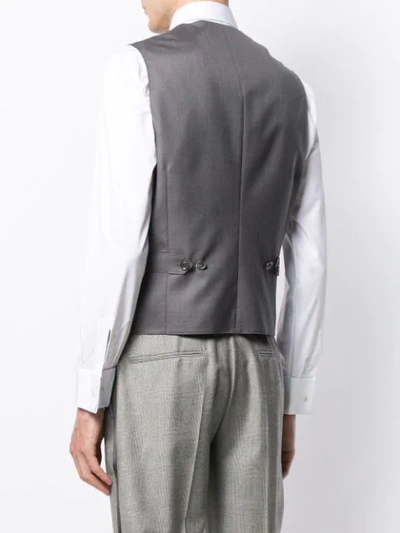 Shop Brunello Cucinelli Double-breasted Waistcoat In Grey