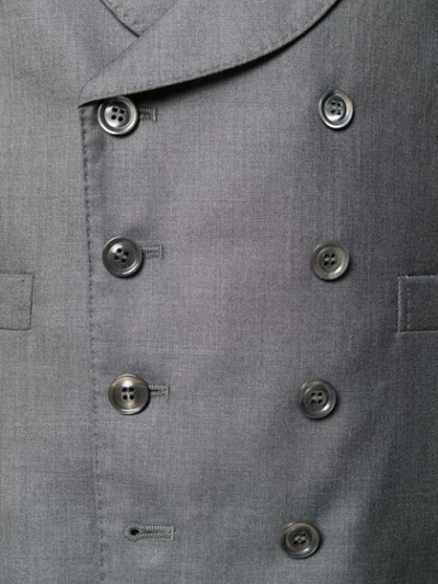 Shop Brunello Cucinelli Double-breasted Waistcoat In Grey