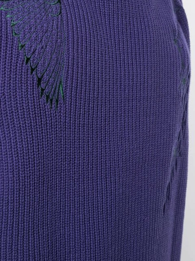 Shop Sacai Turtleneck Vest In Purple