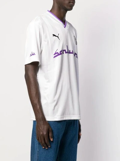 Puma White Sankuanz T-shirt With Patch | ModeSens