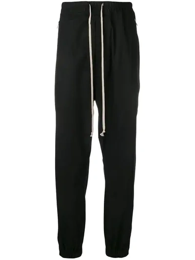 Shop Rick Owens Drop-crotch Trousers In Black