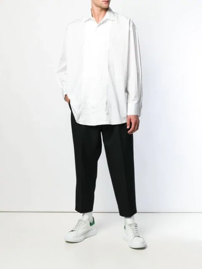 Shop Our Legacy Oversized Tuxedo Shirt In White