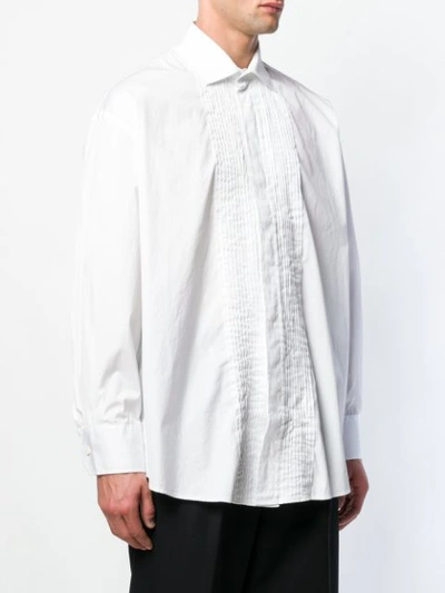 Shop Our Legacy Oversized Tuxedo Shirt In White