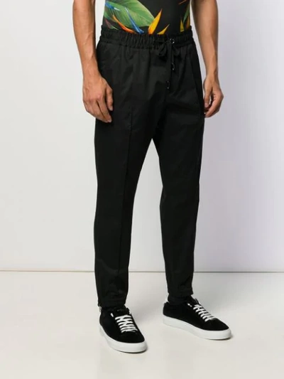 Shop Dolce & Gabbana Logo Track Pants In Black