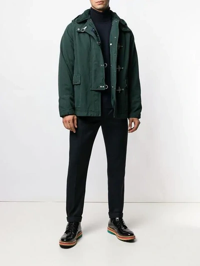 Shop Fay Hooded Jacket In Green