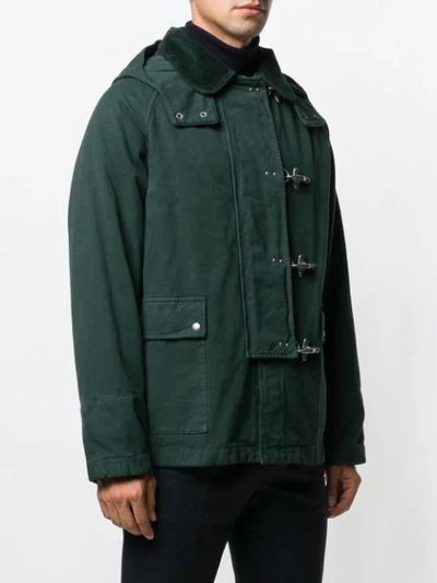 Shop Fay Hooded Jacket In Green