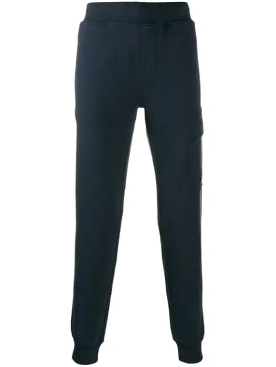 Shop C.p. Company Flap Pocket Track Pants In Blue
