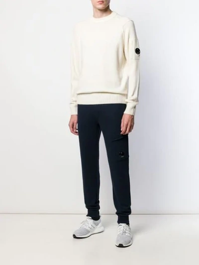 C.p. Company Flap Pocket Track Pants In Blue