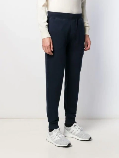 Shop C.p. Company Flap Pocket Track Pants In Blue